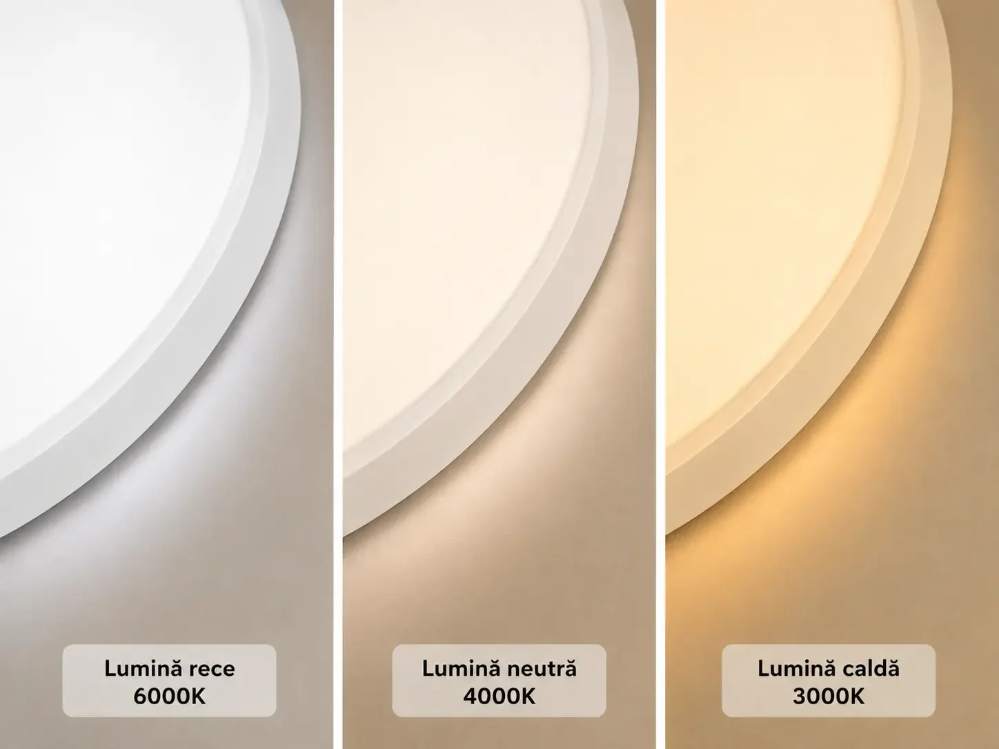 Nordica-plafoniera led Diam.40cm cu rama alba