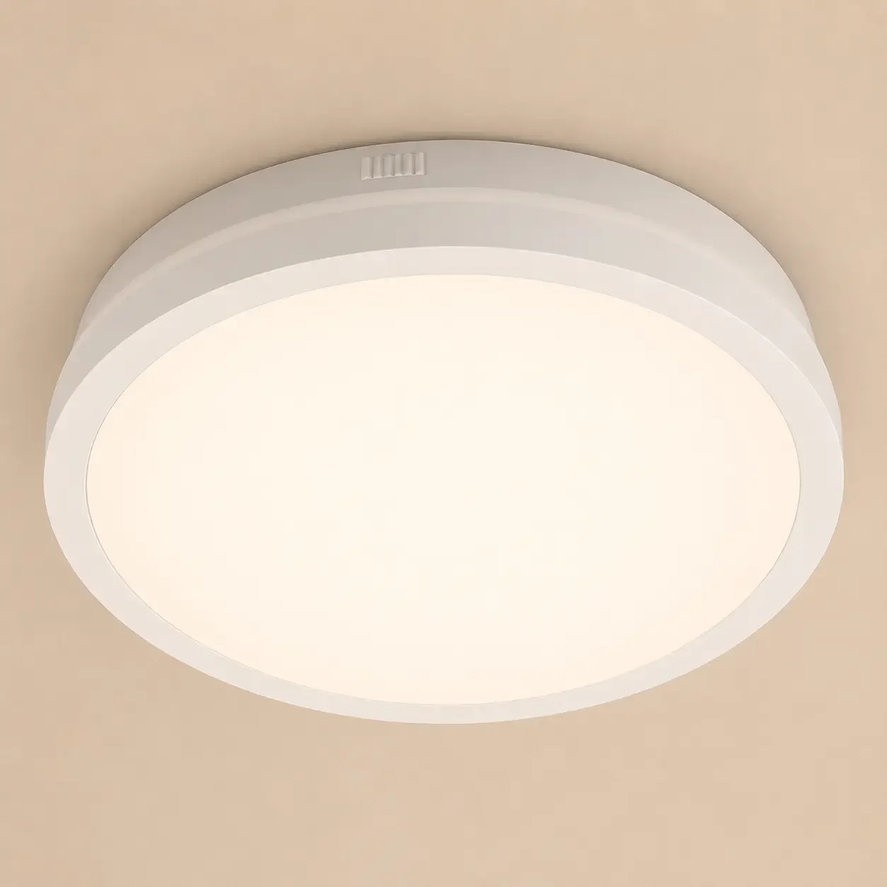 Freya-plafoniera led Diam.38cm cu rama alba