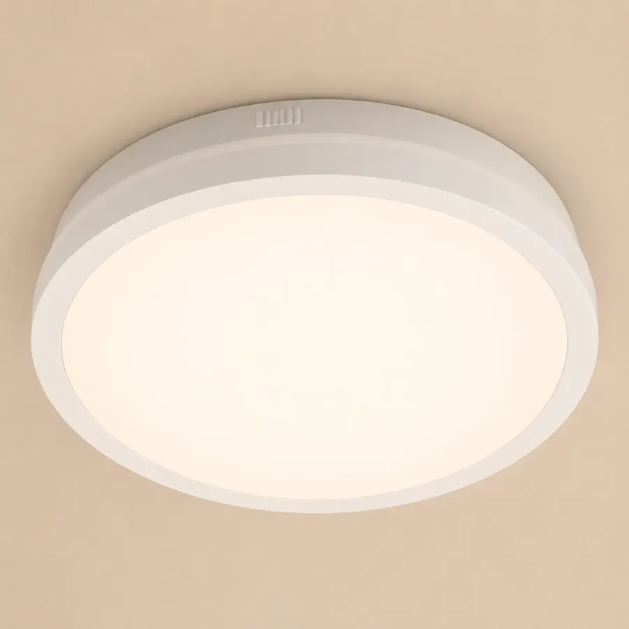 Freya-plafoniera led Diam.38cm cu rama alba