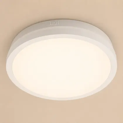 Freya-plafoniera led Diam.38cm cu rama alba