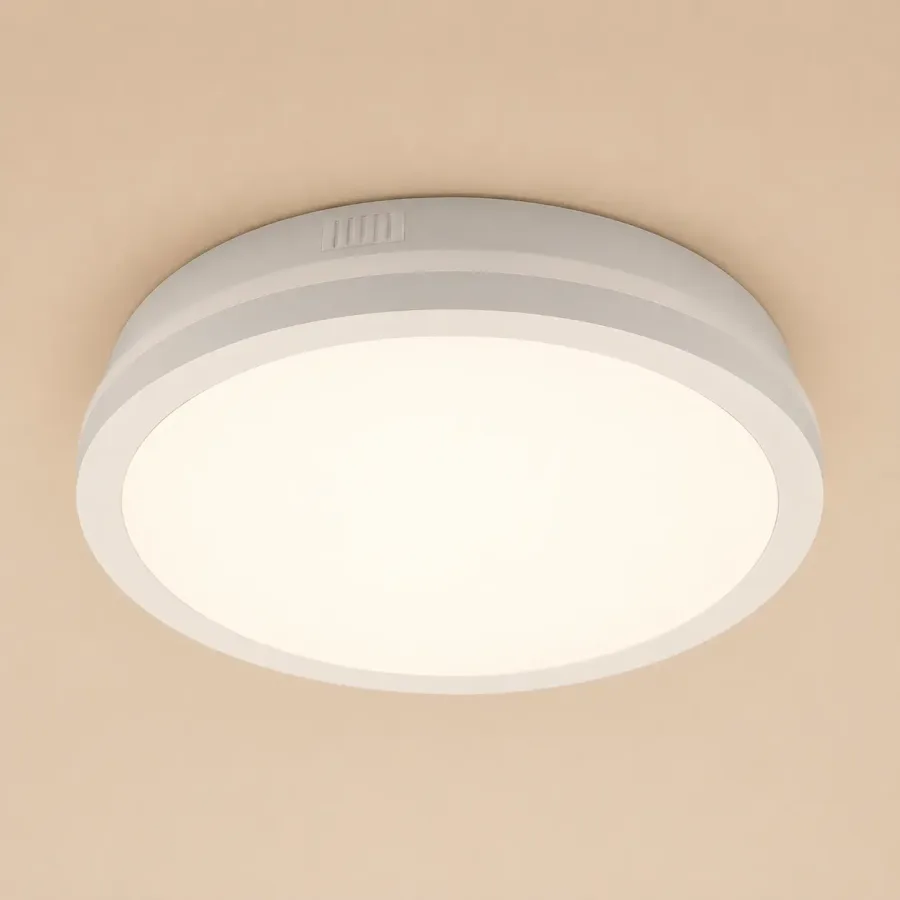 Freya-plafoniera led Diam.28cm cu rama alba