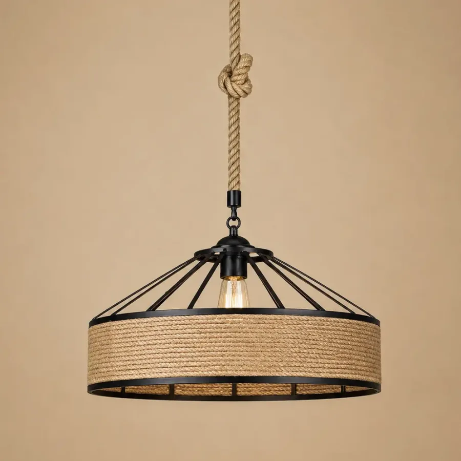 Tulum-pendul rustic din funie Diam.30cm
