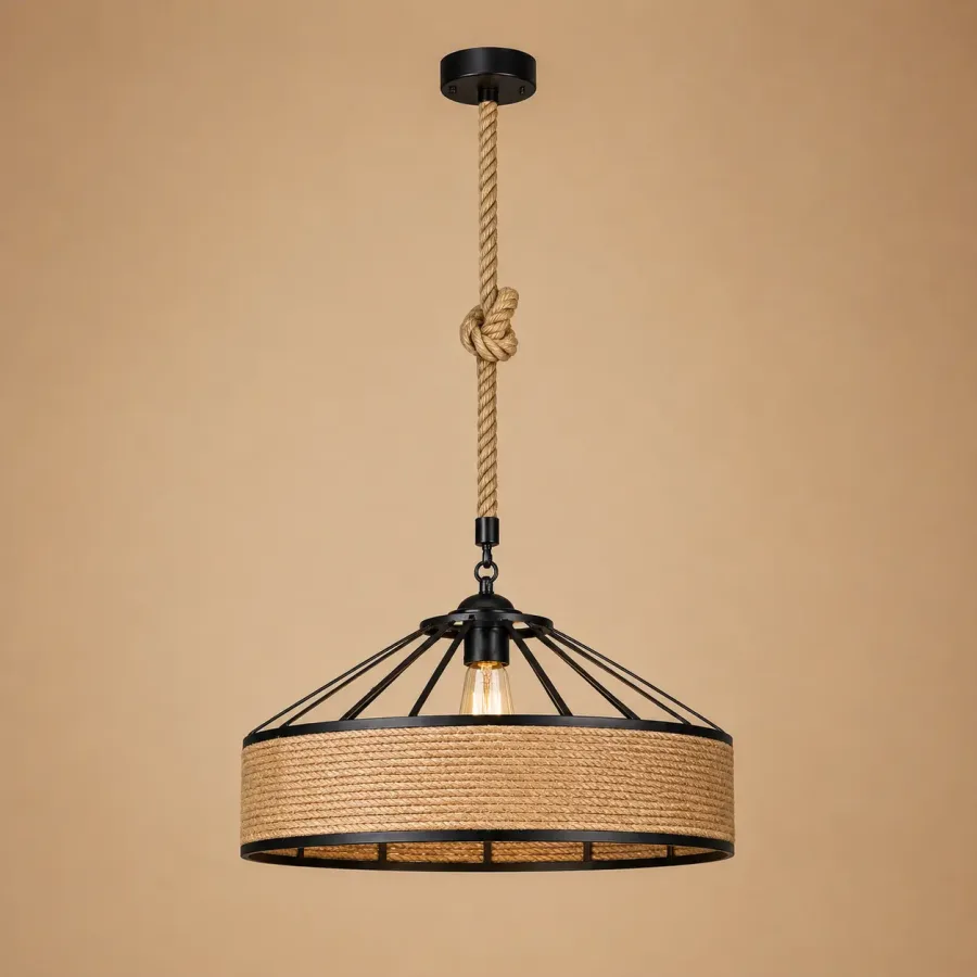 Tulum-pendul rustic din funie Diam.30cm