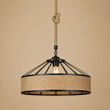 Tulum-pendul rustic din funie Diam.30cm
