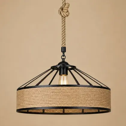 Tulum-pendul rustic din funie Diam.40cm