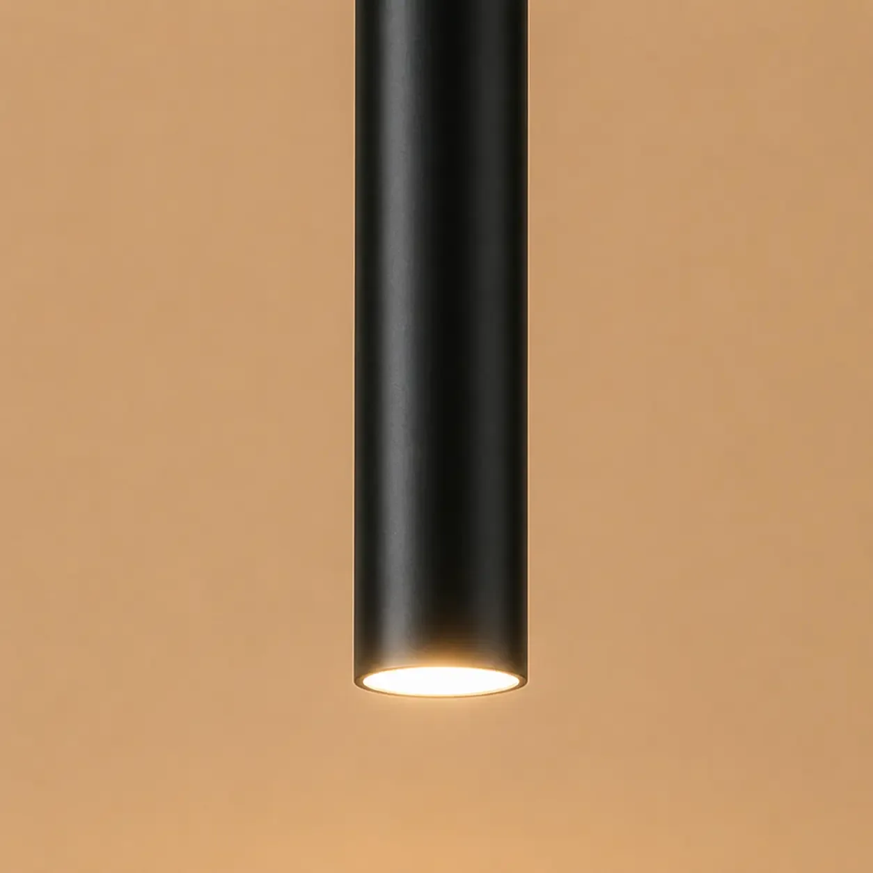 Basic-pendul led cilindric negru