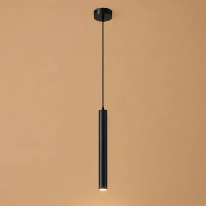 Basic-pendul led cilindric negru