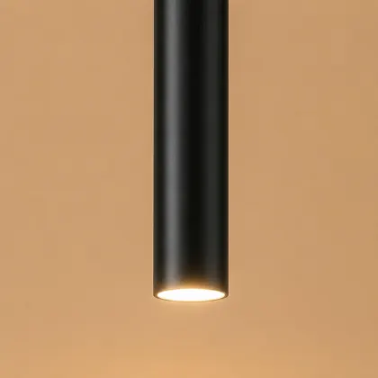 Basic-pendul led cilindric negru