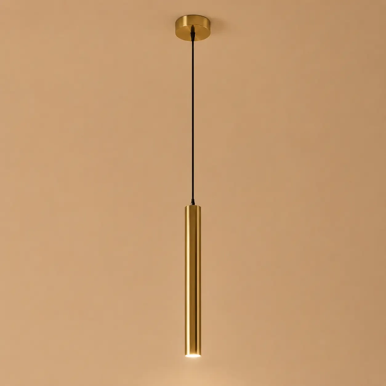 Basic-pendul led cilindric auriu