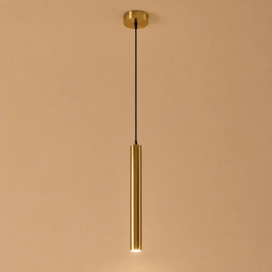 Basic-pendul led cilindric auriu