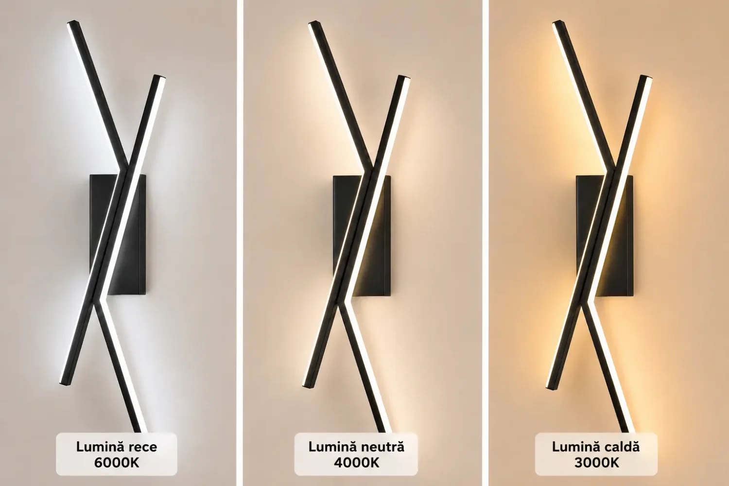 Twin-aplica led minimalista 62cm