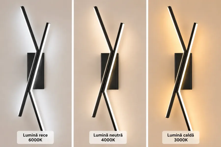 Twin-aplica led minimalista 62cm