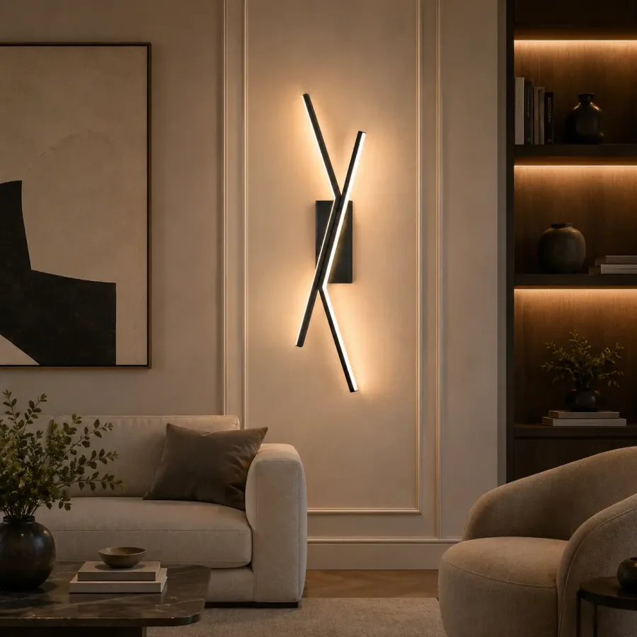 Twin-aplica led minimalista 62cm
