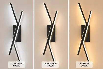 Twin-aplica led minimalista 62cm