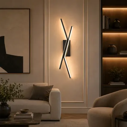 Twin-aplica led minimalista 62cm