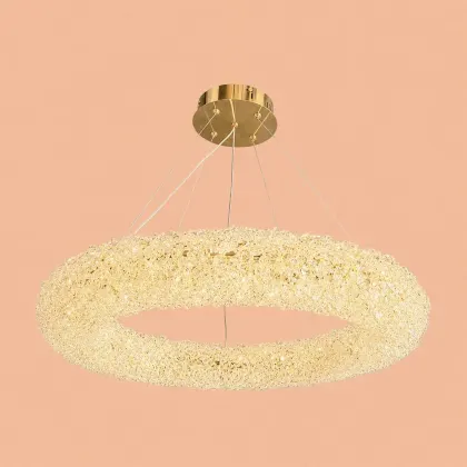 Celia-lustra led Diam.60cm cu pietre de cristal