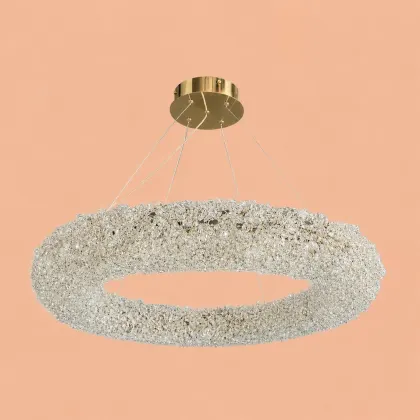 Celia-lustra led Diam.60cm cu pietre de cristal