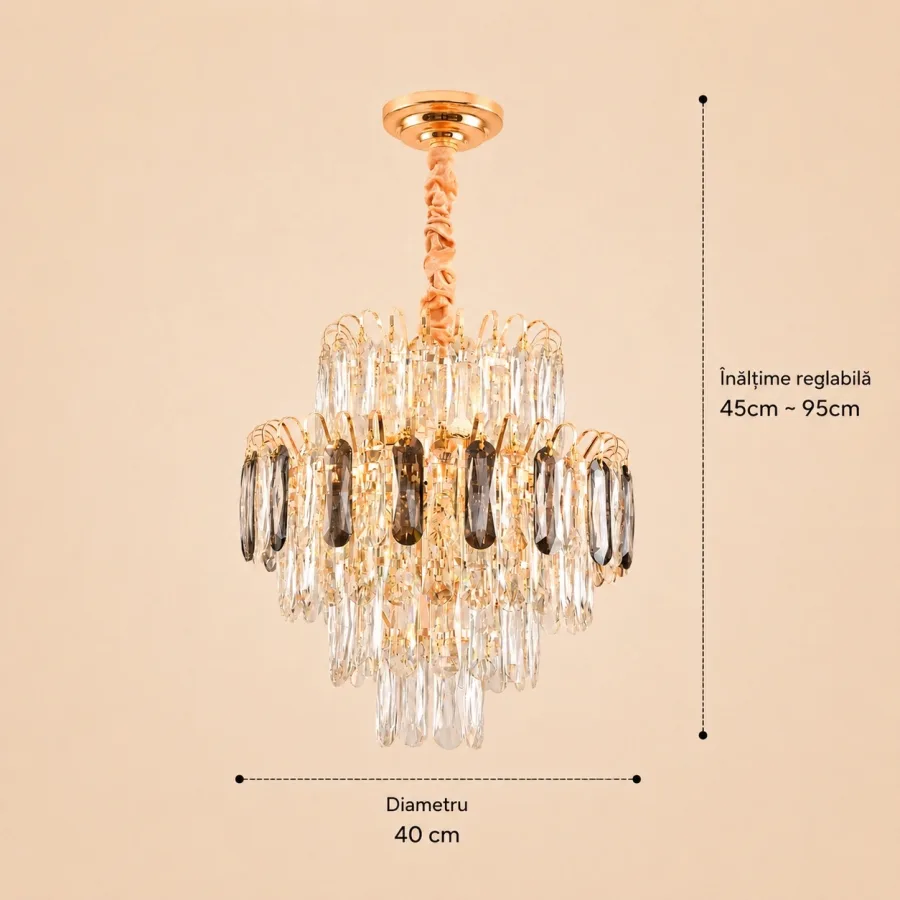 Velmora-Candelabru Diam.40cm cu 7 Becuri