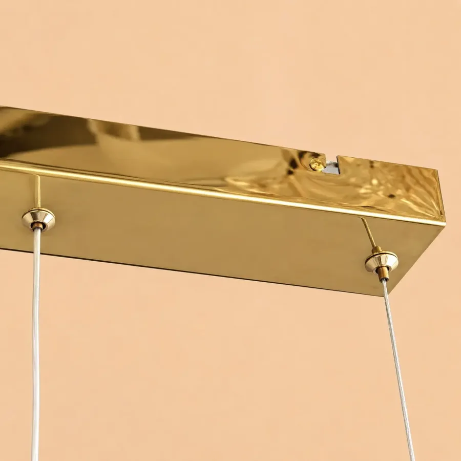 Celia-lustra led linie cu pietre de cristal