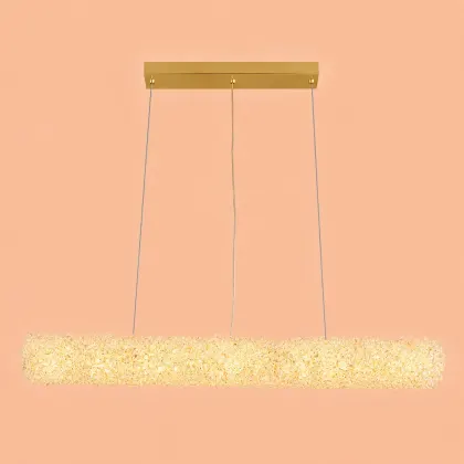 Celia-lustra led linie cu pietre de cristal