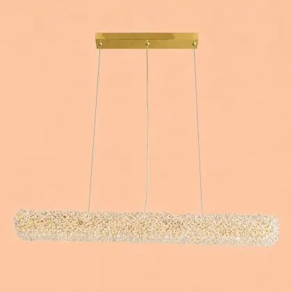 Celia-lustra led linie cu pietre de cristal