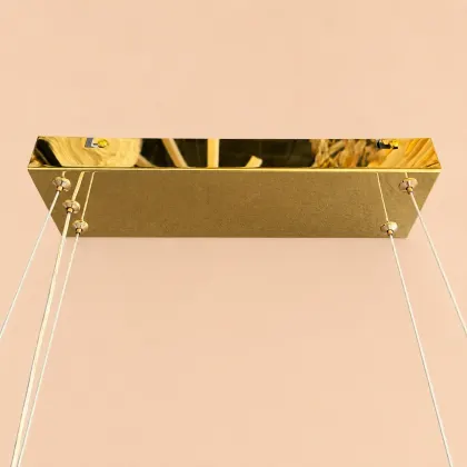 Celia-lustra led ovala cu pietre de cristal