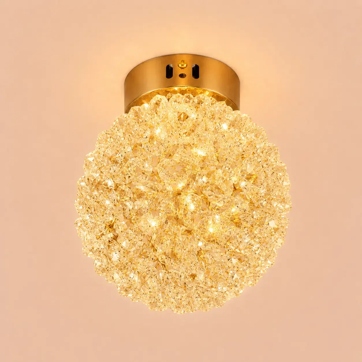 Celia-lustra led aplicata Diam.15cm cu pietre de cristal