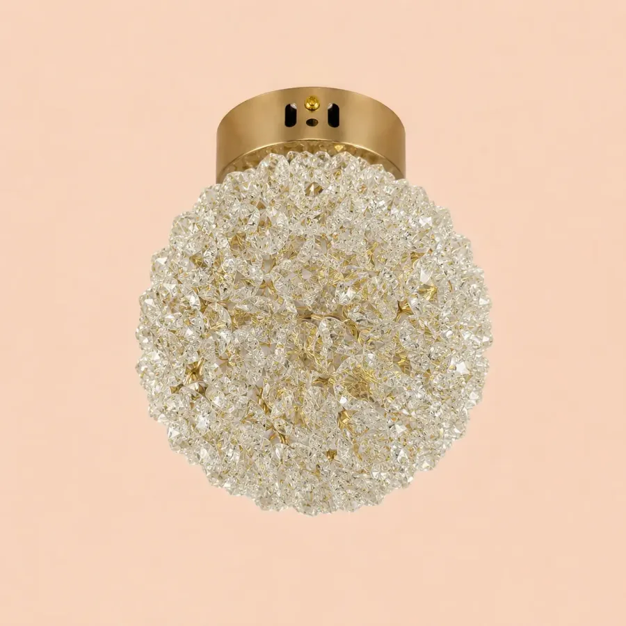 Celia-lustra led aplicata Diam.15cm cu pietre de cristal
