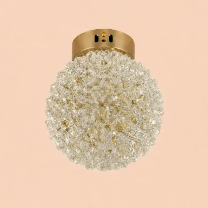 Celia-lustra led aplicata Diam.15cm cu pietre de cristal