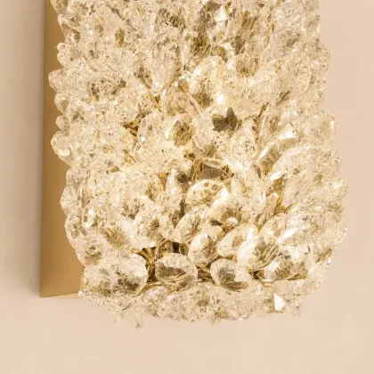 Celia-aplica led aurie cu pietre de cristal