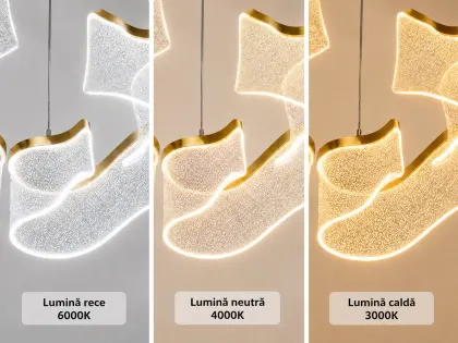 Kaleo-lustra led stralucitoare diam.50cm cu telecomanda