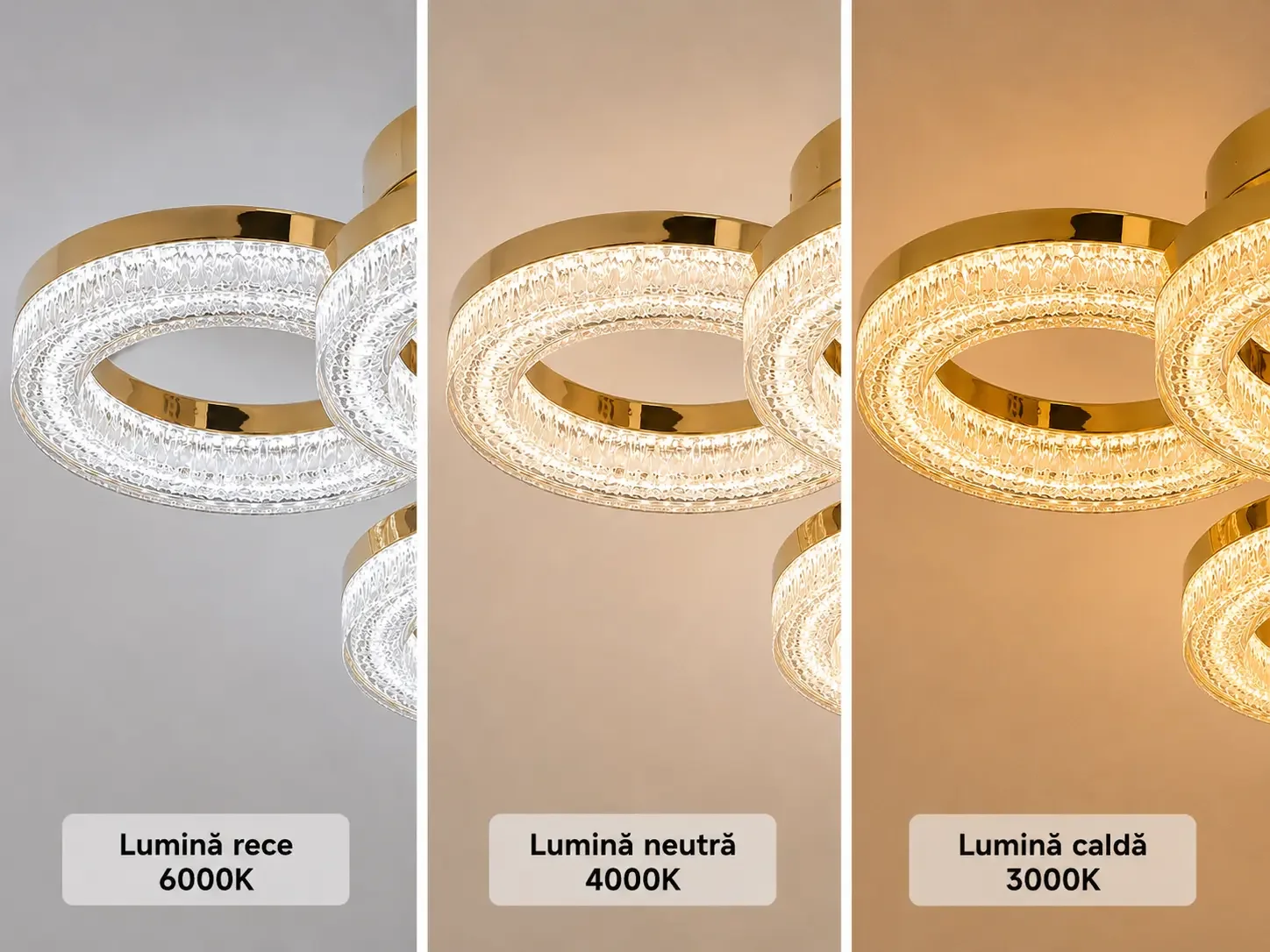 Charm-lustra led eleganta cu telecomanda