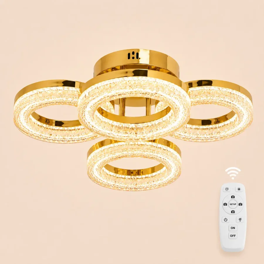 Charm-lustra led eleganta cu telecomanda