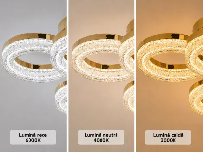 Charm-lustra led eleganta cu telecomanda