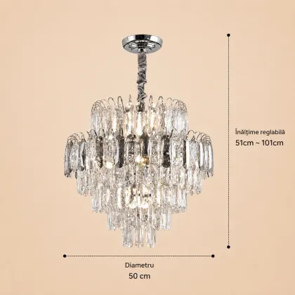 Velmora-Candelabru Diam.50cm cu 12 Becuri