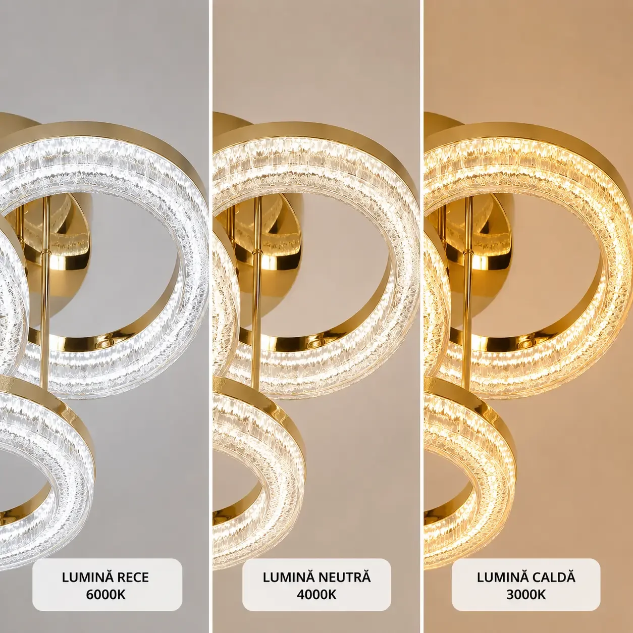 Charm-lustra led eleganta cu telecomanda