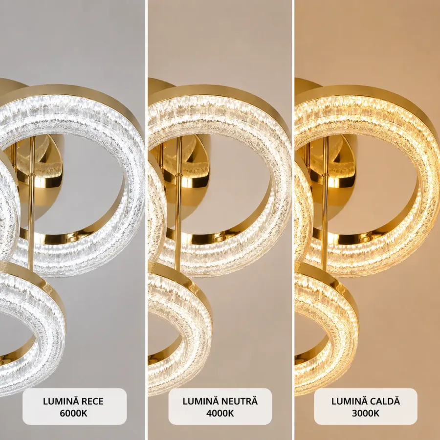 Charm-lustra led eleganta cu telecomanda