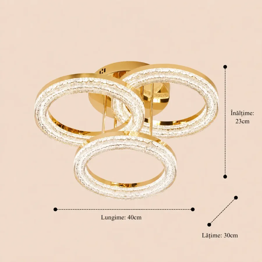 Charm-lustra led eleganta cu telecomanda