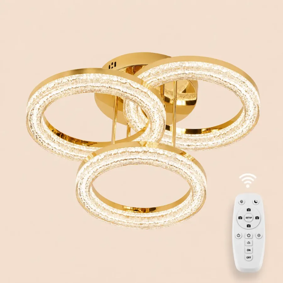 Charm-lustra led eleganta cu telecomanda