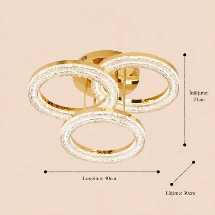 Charm-lustra led eleganta cu telecomanda