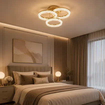 Charm-lustra led eleganta cu telecomanda