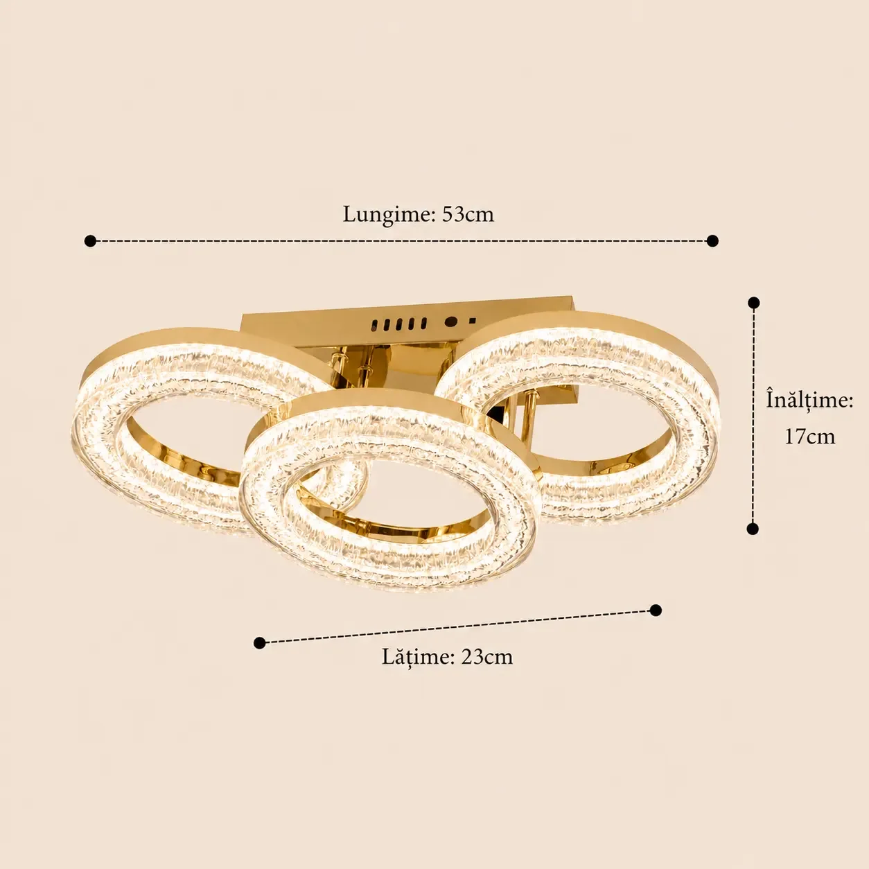 Charm-lustra led eleganta cu telecomanda