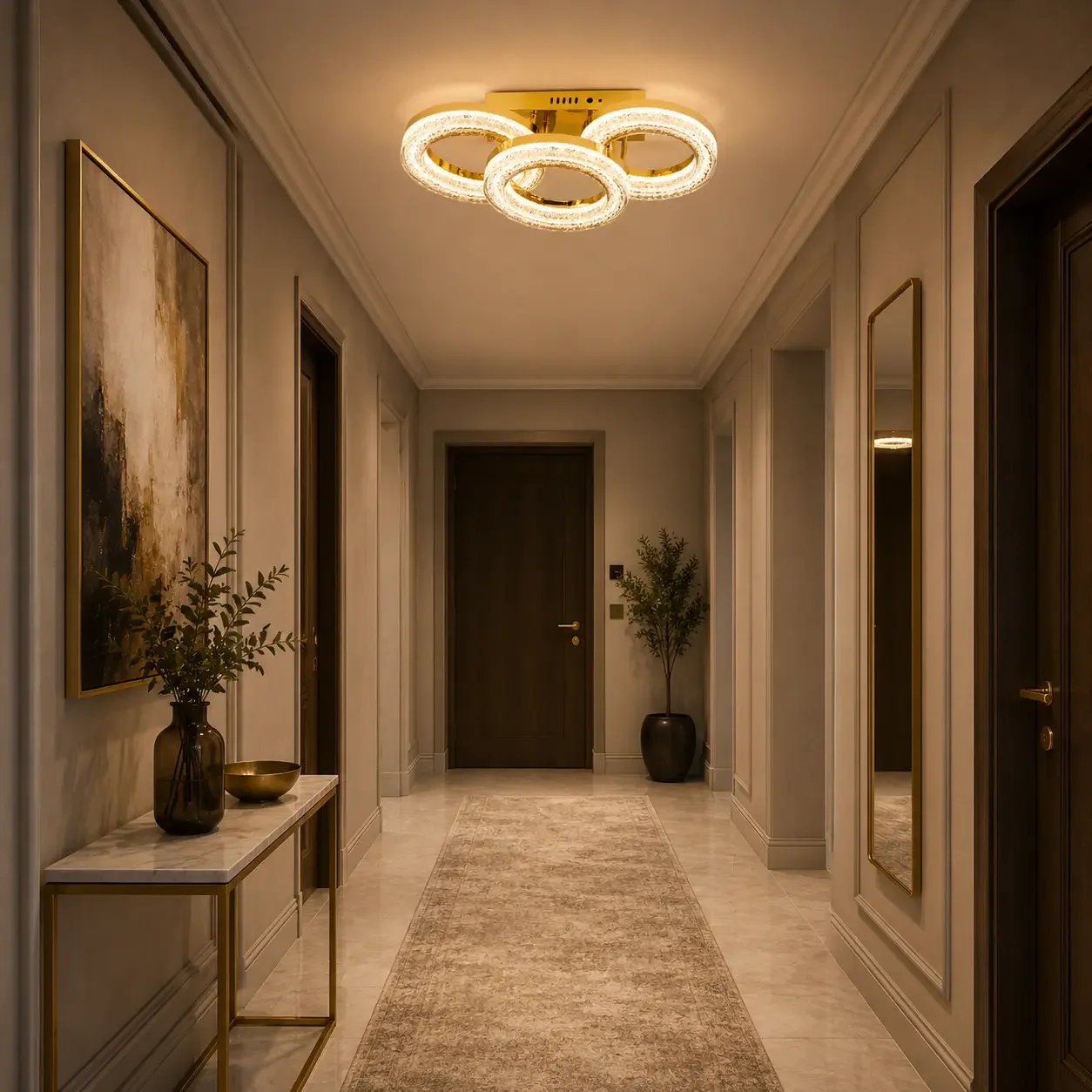 Charm-lustra led eleganta cu telecomanda