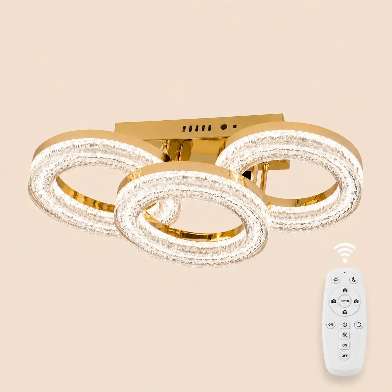 Charm-lustra led eleganta cu telecomanda