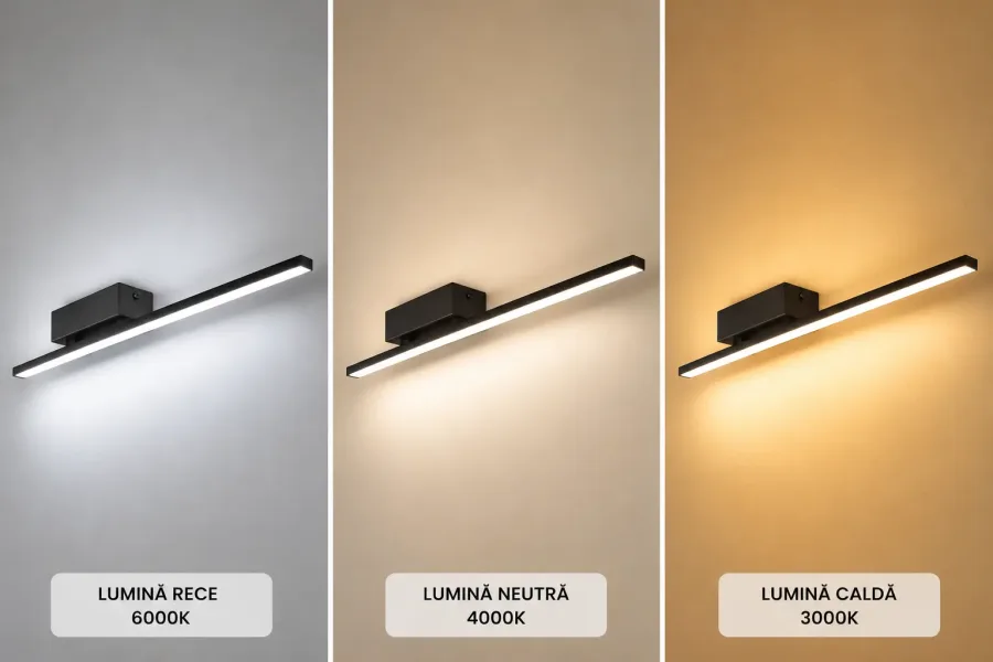 Linea-aplica led 60cm neagra
