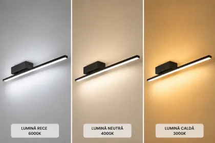 Linea-aplica led 60cm neagra