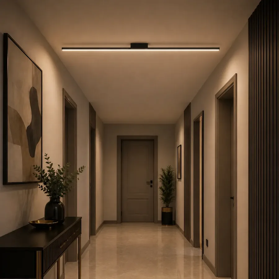 Linea-aplica led 100cm neagra
