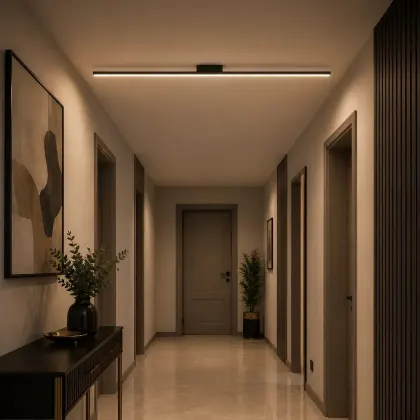 Linea-aplica led 100cm neagra