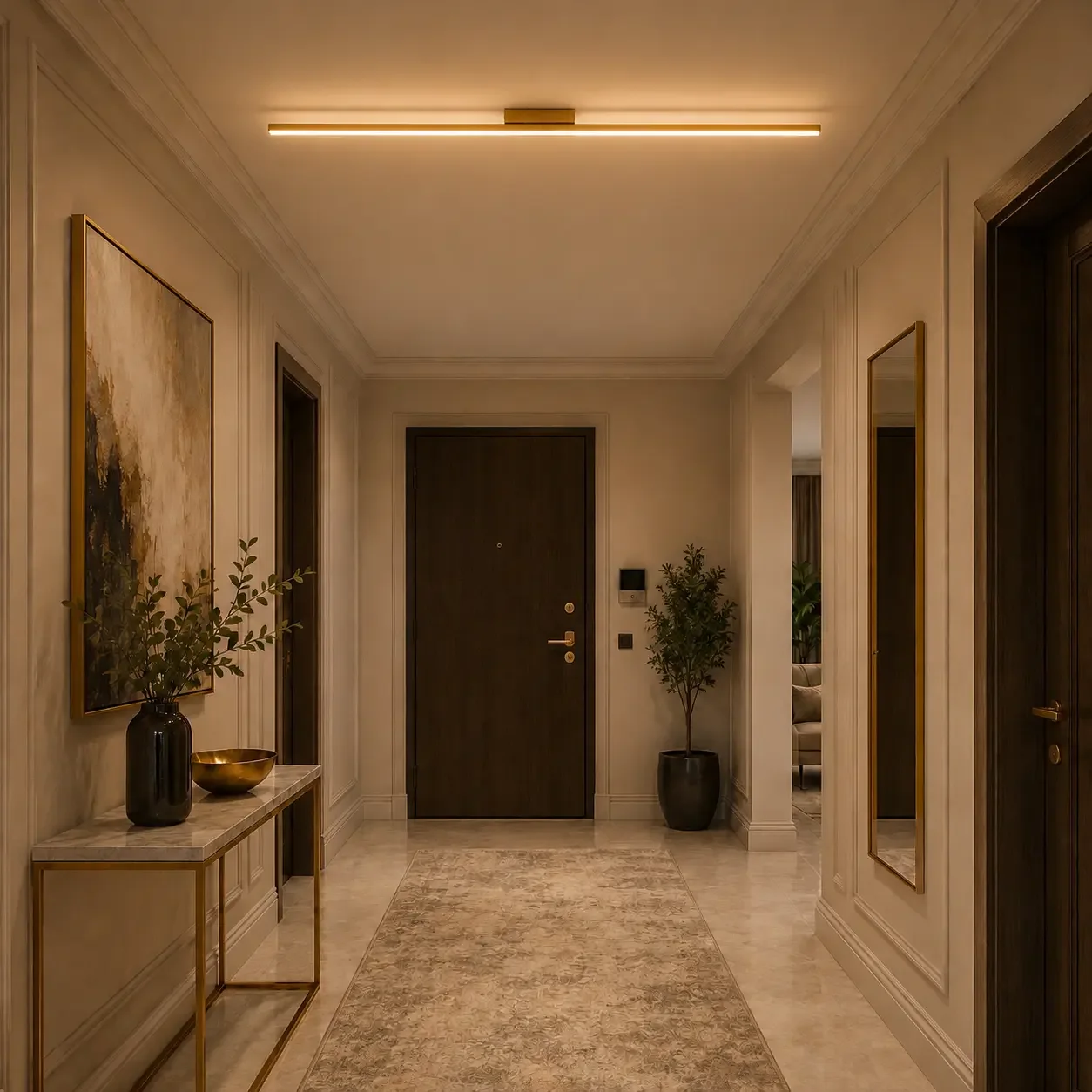 Linea-aplica led 100cm auriu
