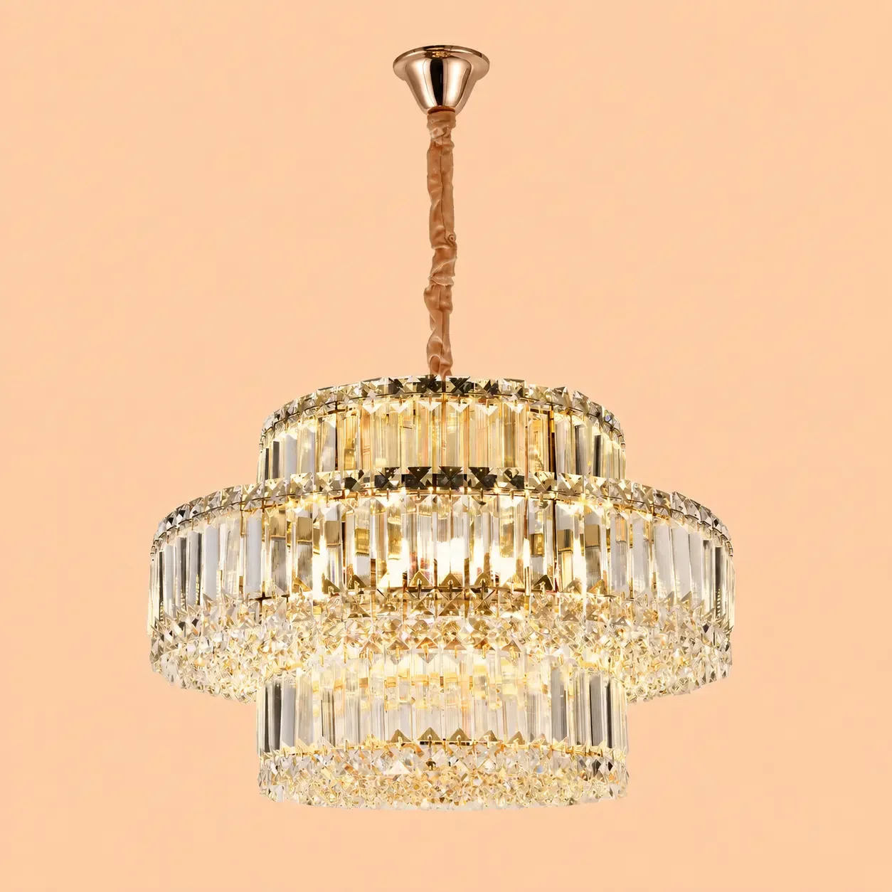 Coloss-Candelabru Elegant cristale cu 8 Becuri